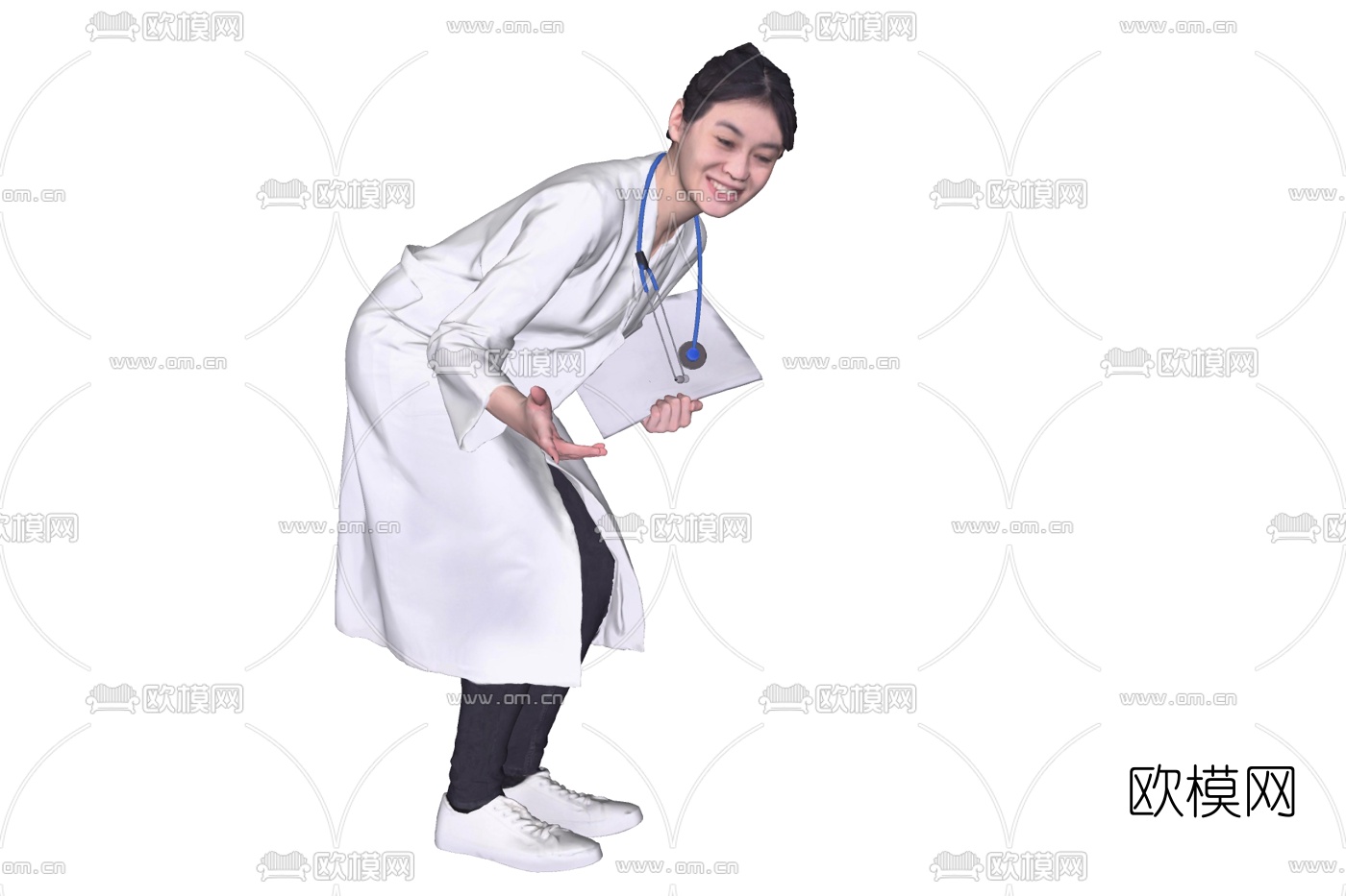 现代女性医生免费su模型