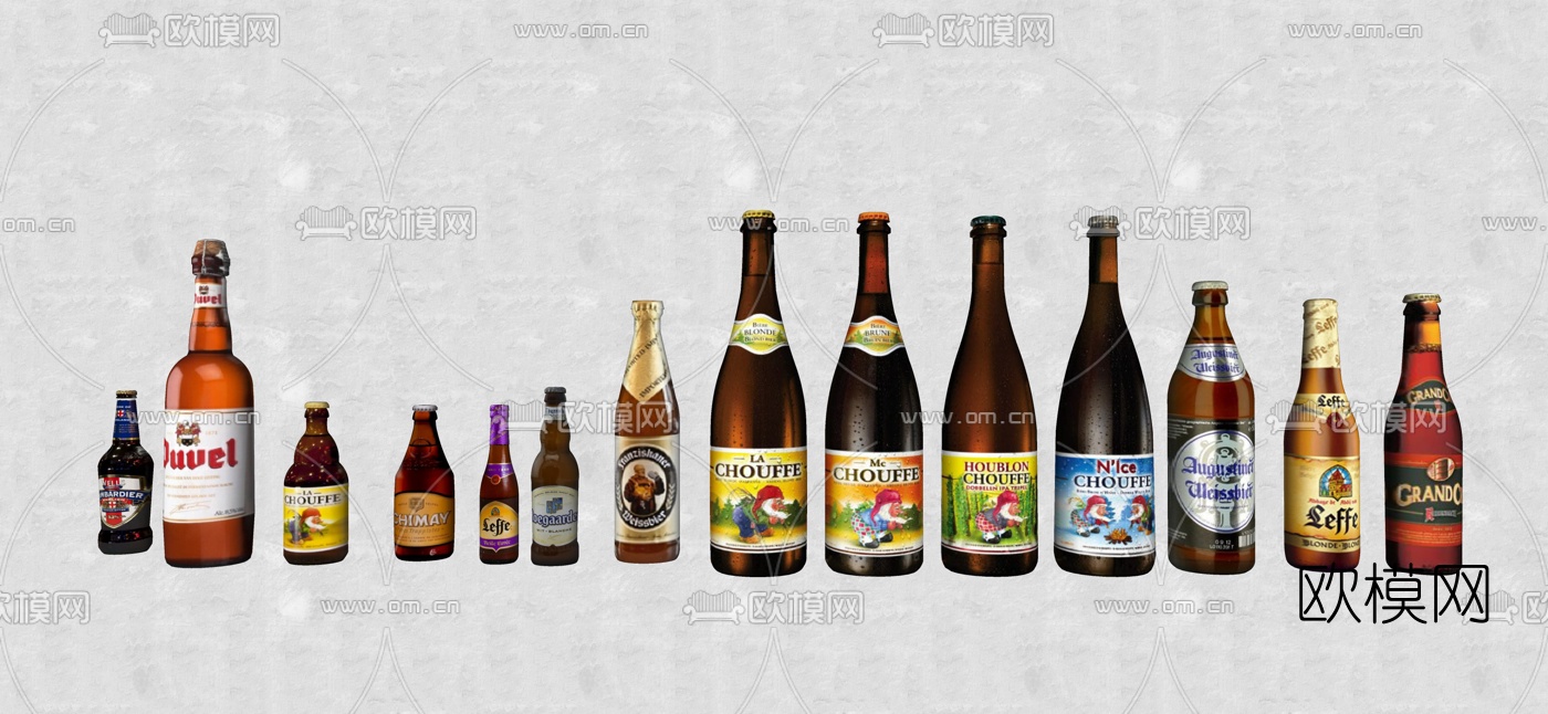 现代酒瓶su模型下载（渲染图4）