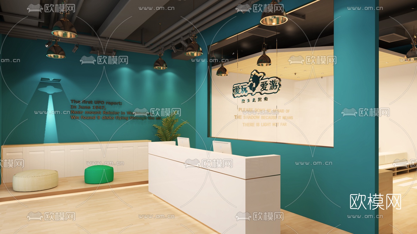 北欧儿童游泳馆免费3d模型下载（渲染图1）