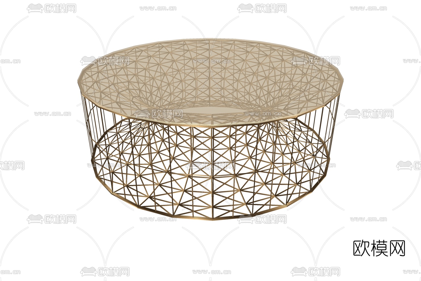 现代轻奢茶几su模型下载