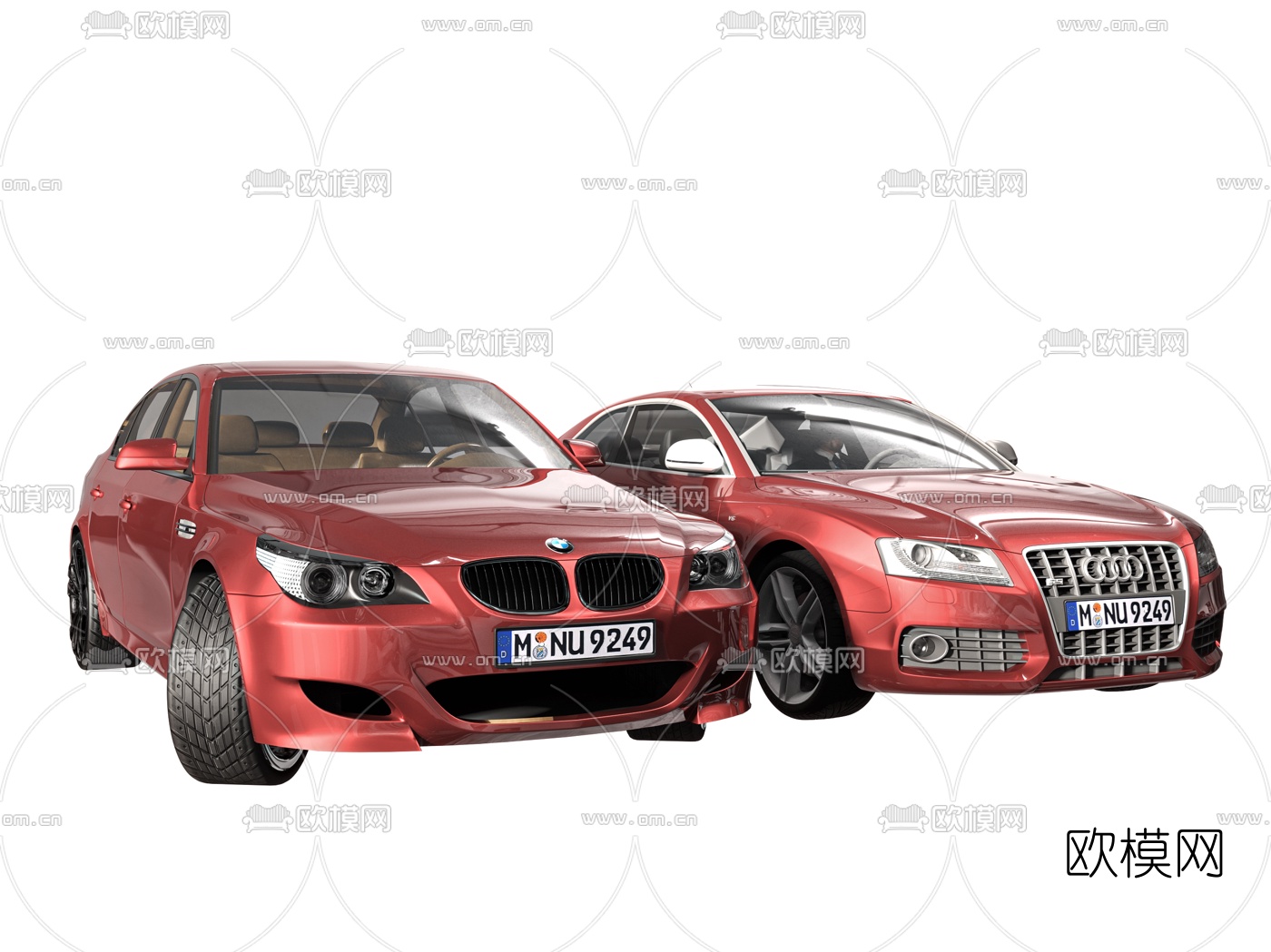 现代轿车汽车3d模型下载（渲染图3）