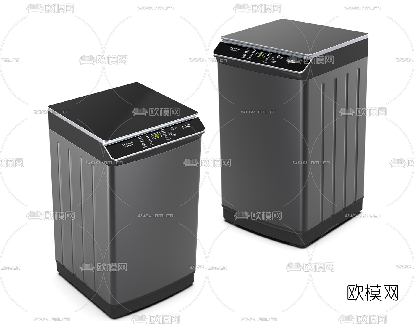 现代洗衣机3d模型