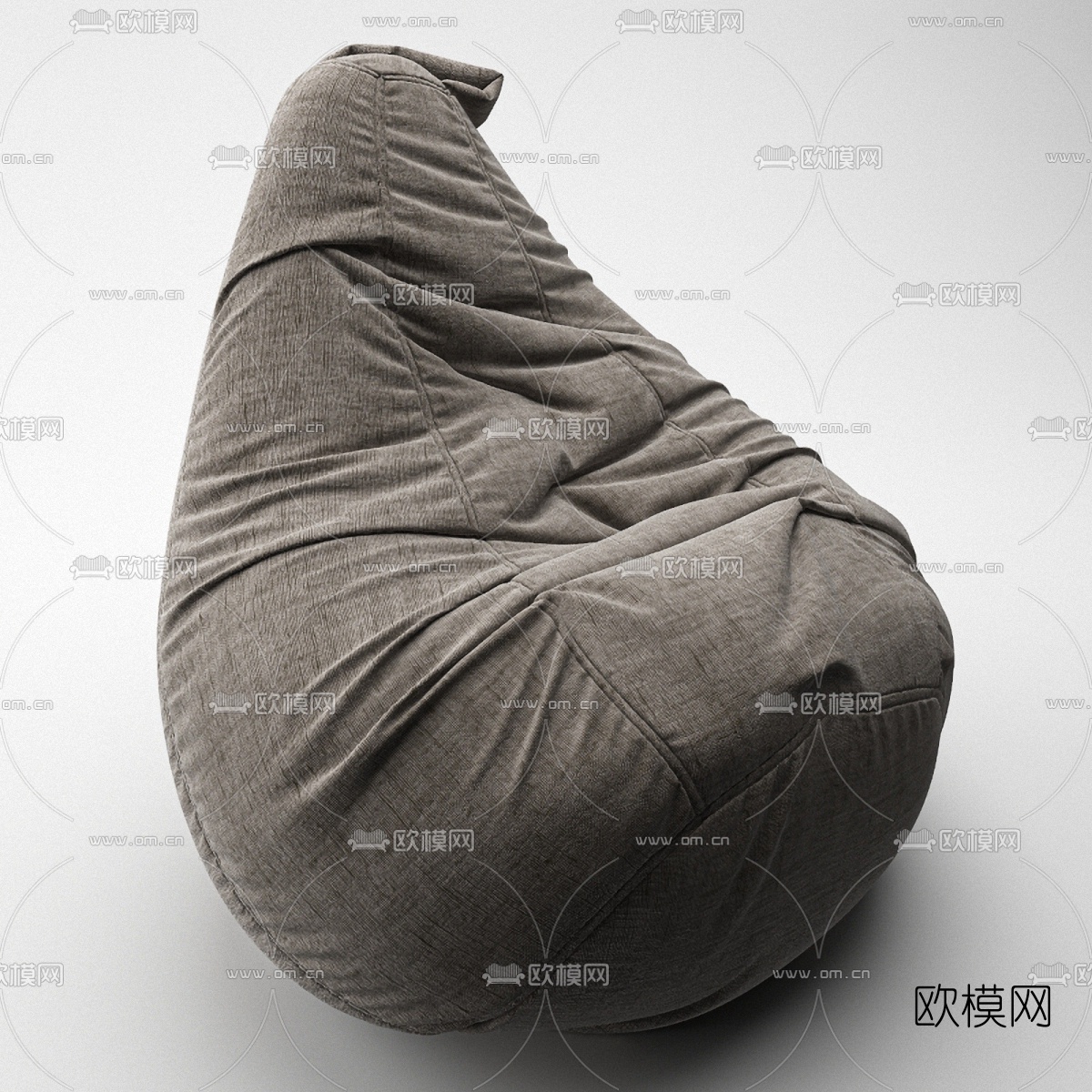 现代布艺懒人沙发3d模型