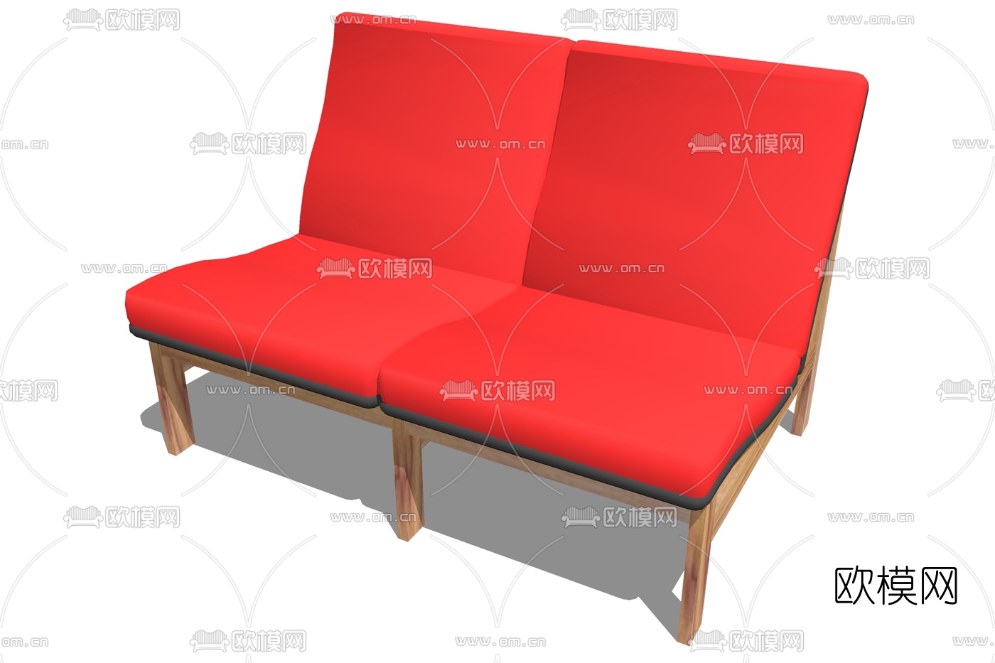 现代布艺休闲椅免费su模型下载