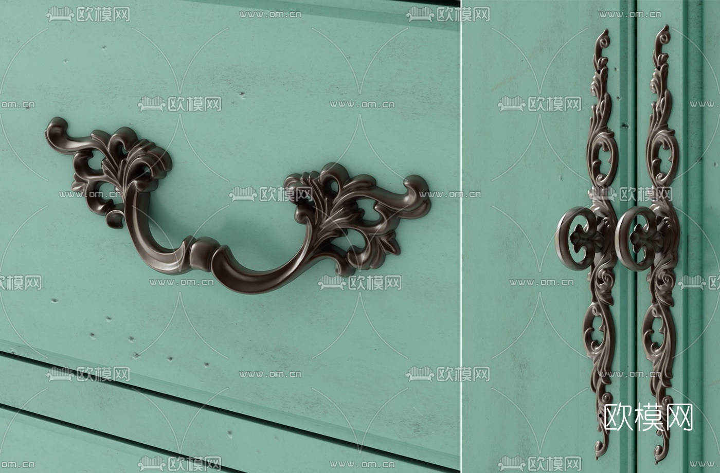 欧式浴室柜洗手台3d模型