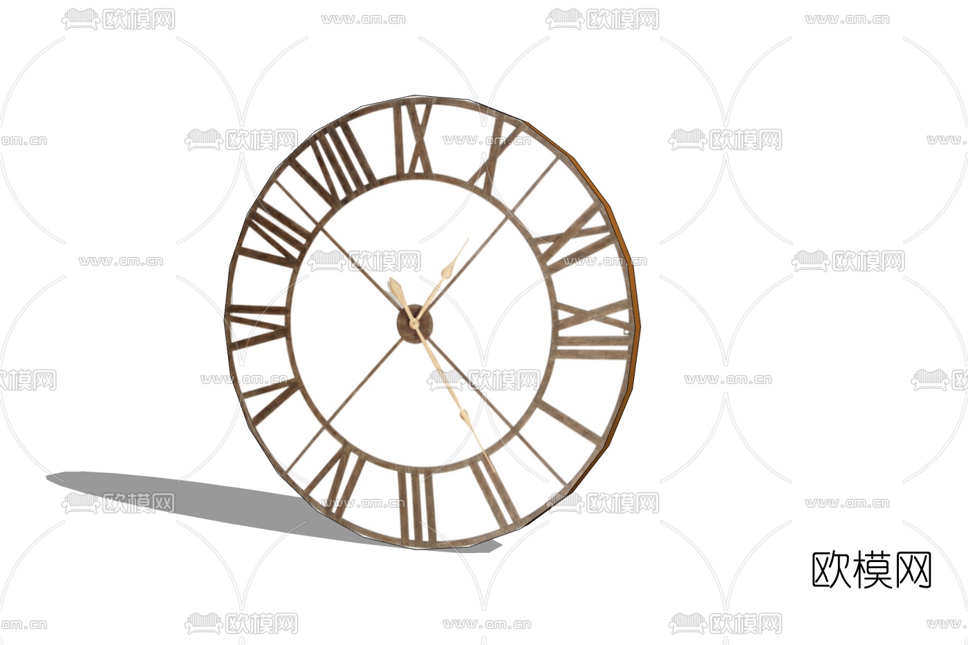 工业风时钟免费su模型下载