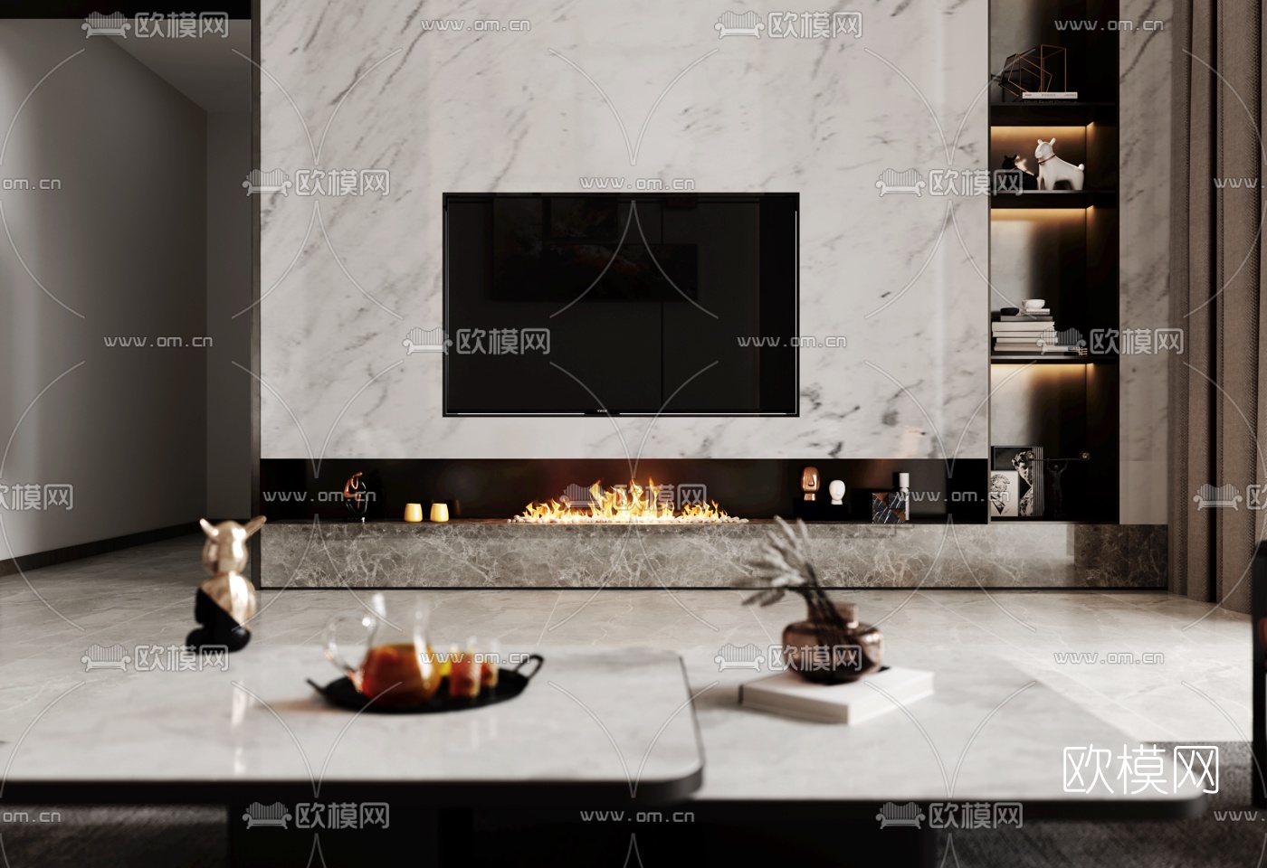 现代组合沙发3d模型