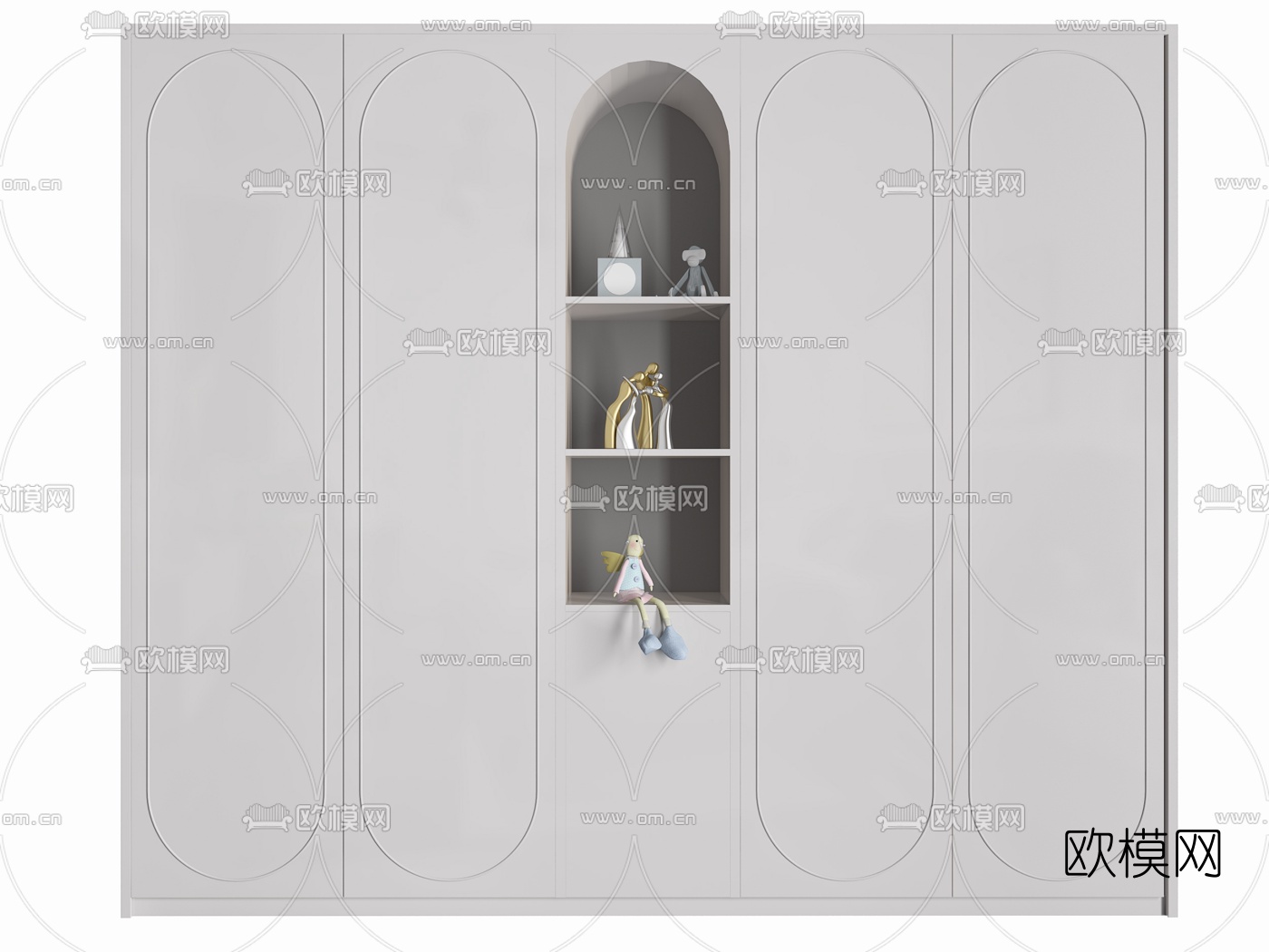北欧儿童衣柜3d模型下载（渲染图5）