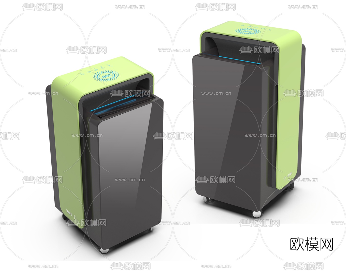现代空气净化机3d模型