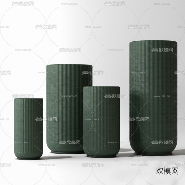 现代简约花瓶免费3d模型下载