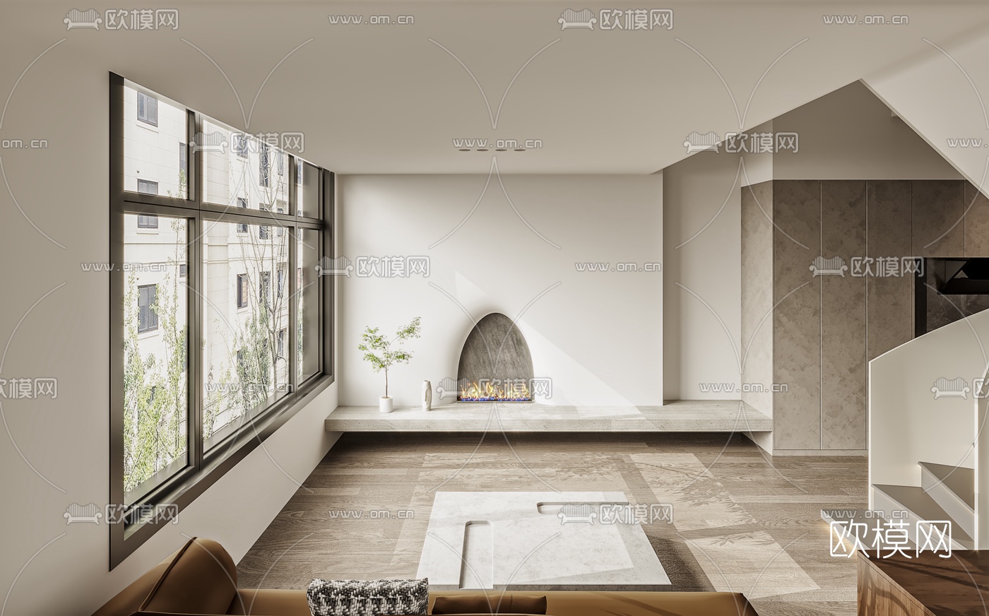 现代复式公寓3d模型