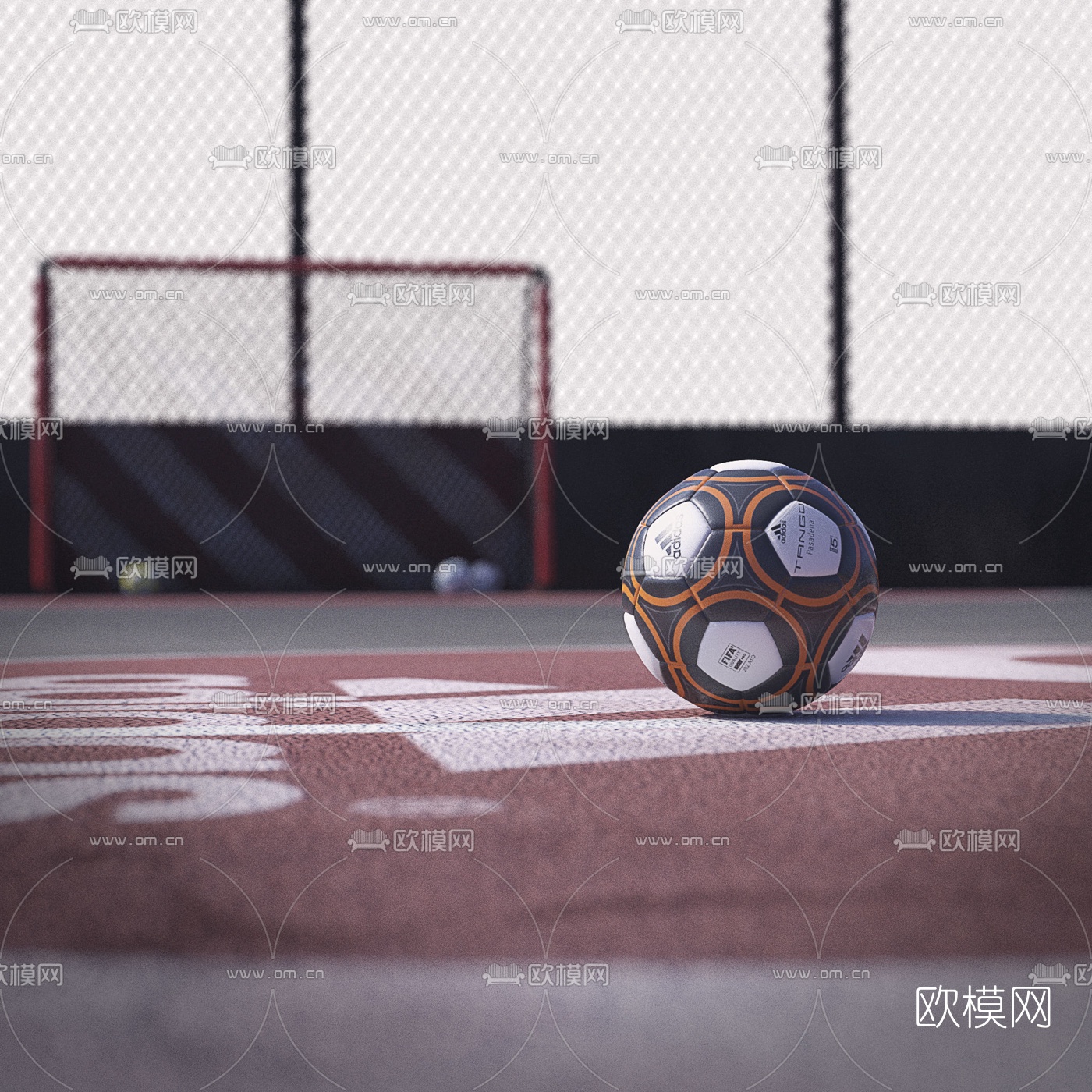 现代足球场3d模型