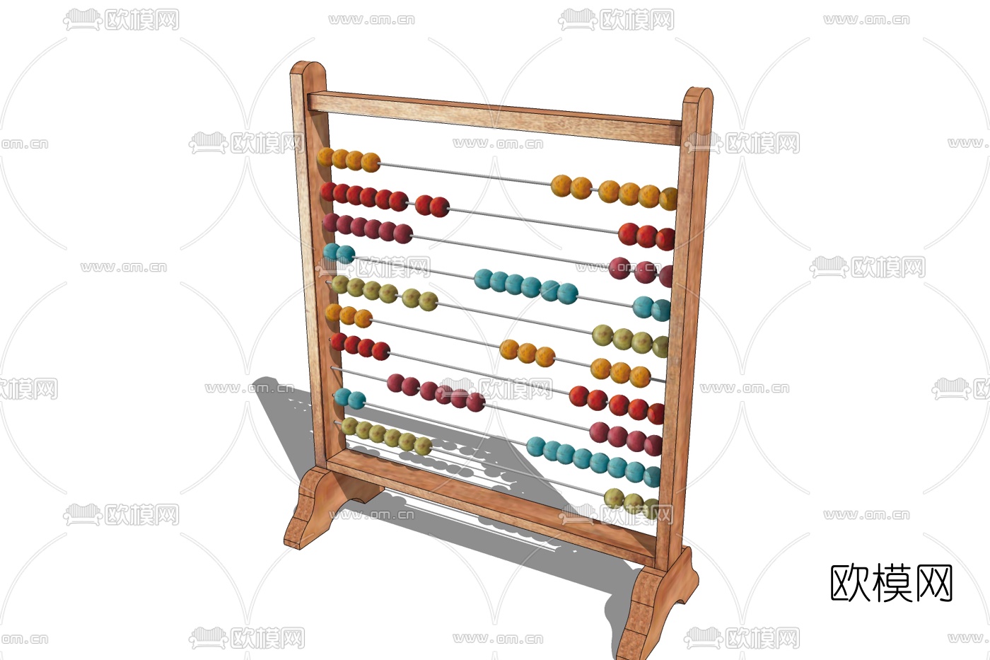 现代儿童算珠免费su模型下载