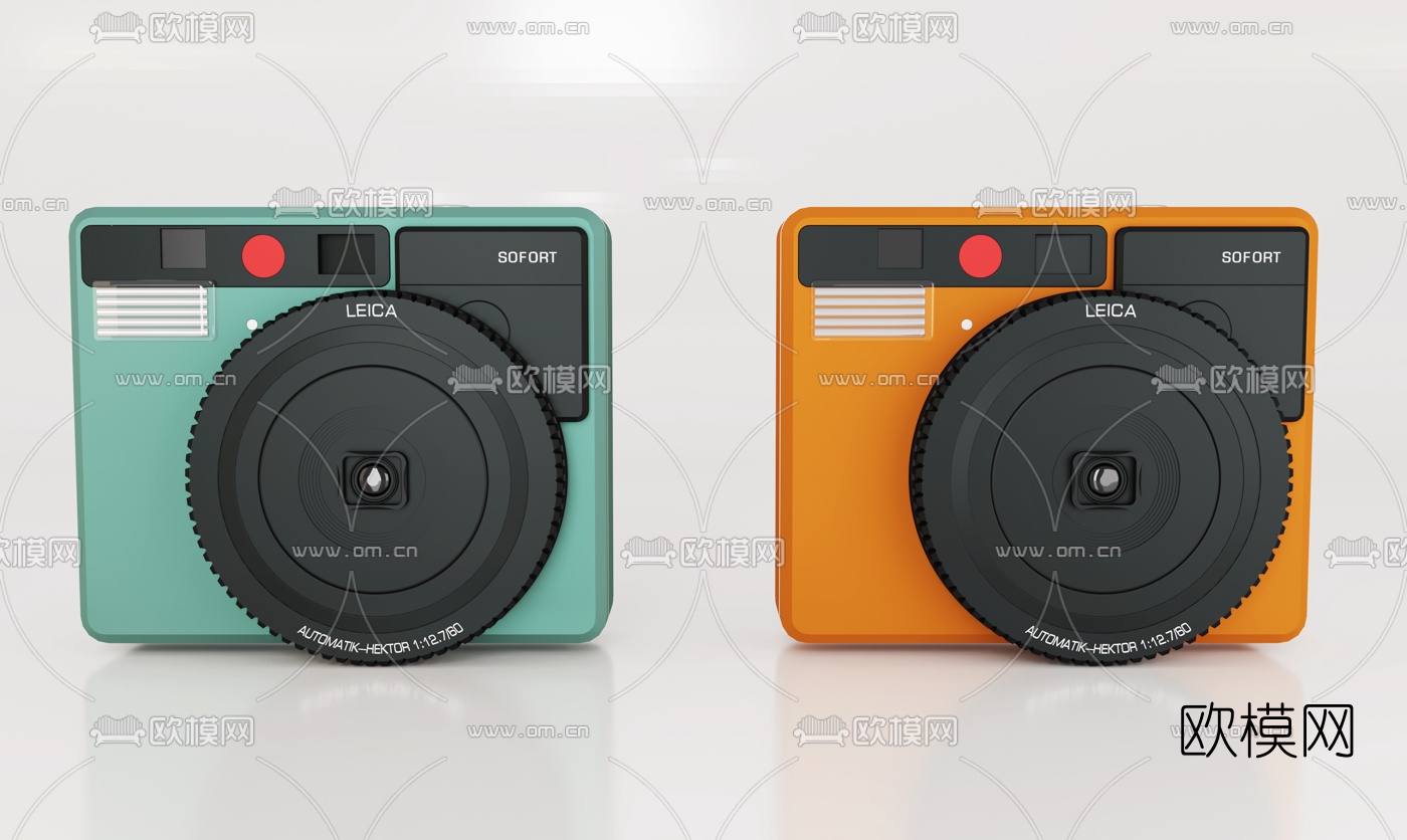 现代拍立得相机3d模型下载
