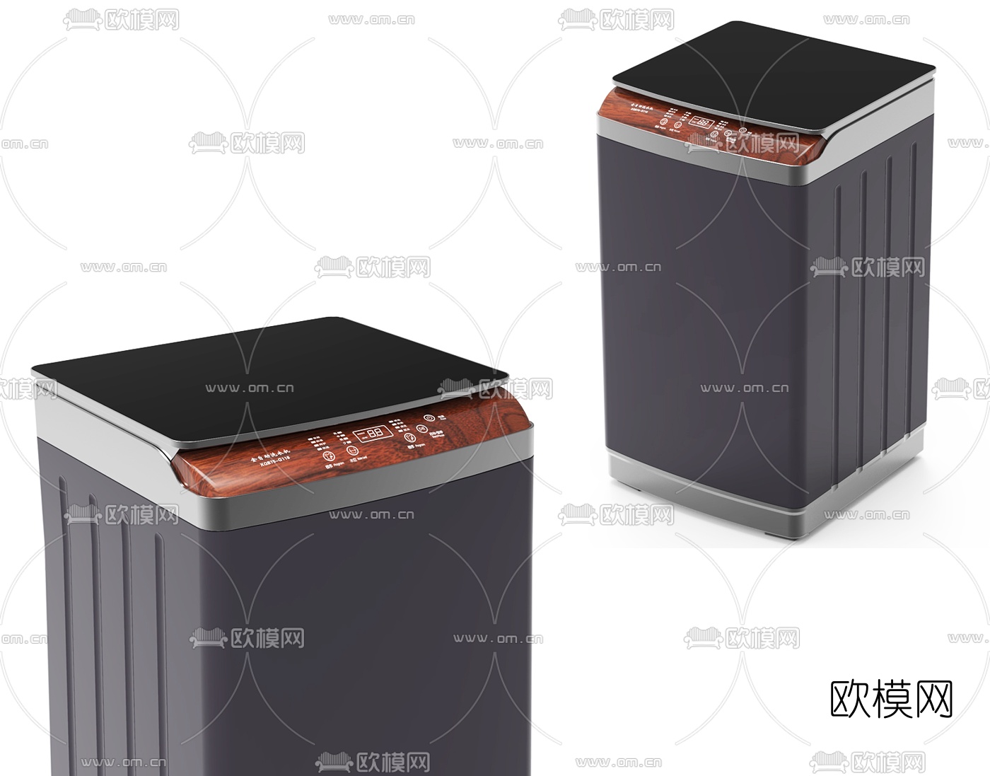 现代全自动洗衣机3d模型