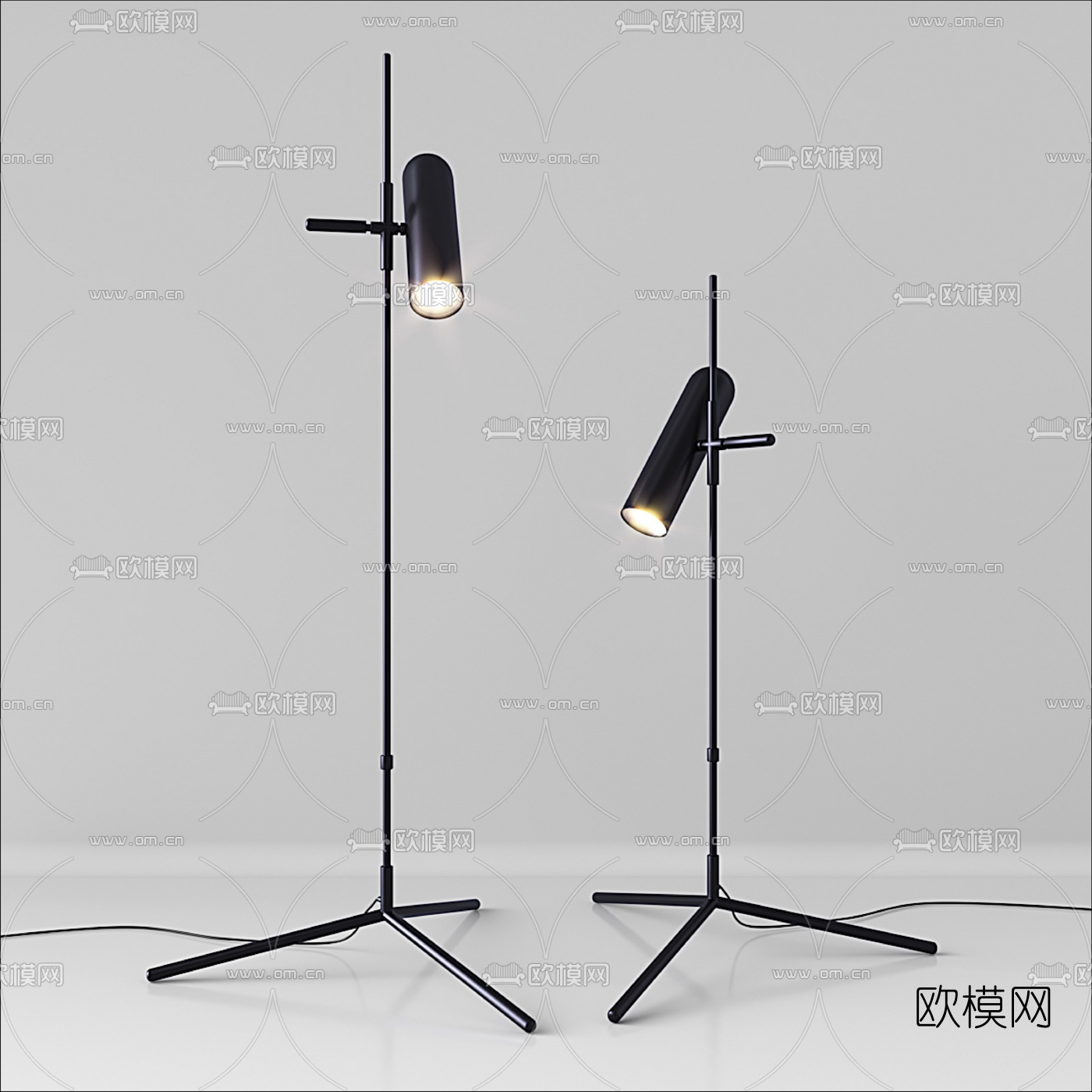 现代落地灯3d模型
