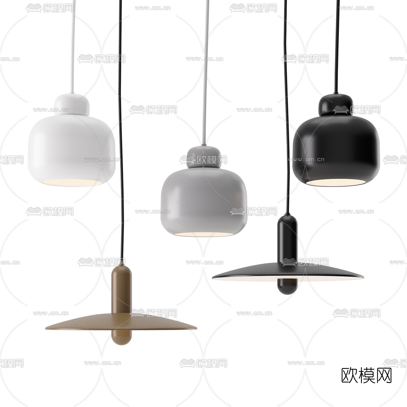 北欧时尚吊灯3d模型