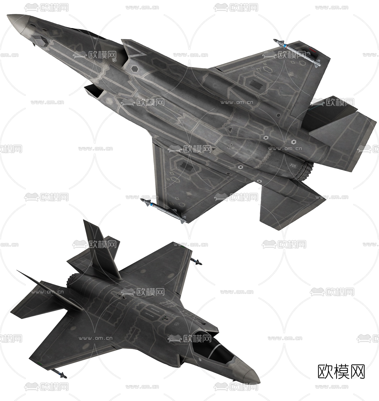现代战斗机航模玩具3d模型