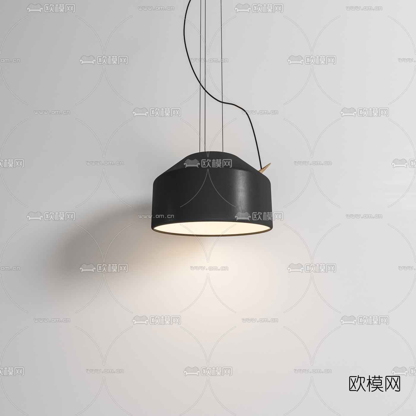 现代轻奢小吊灯3d模型