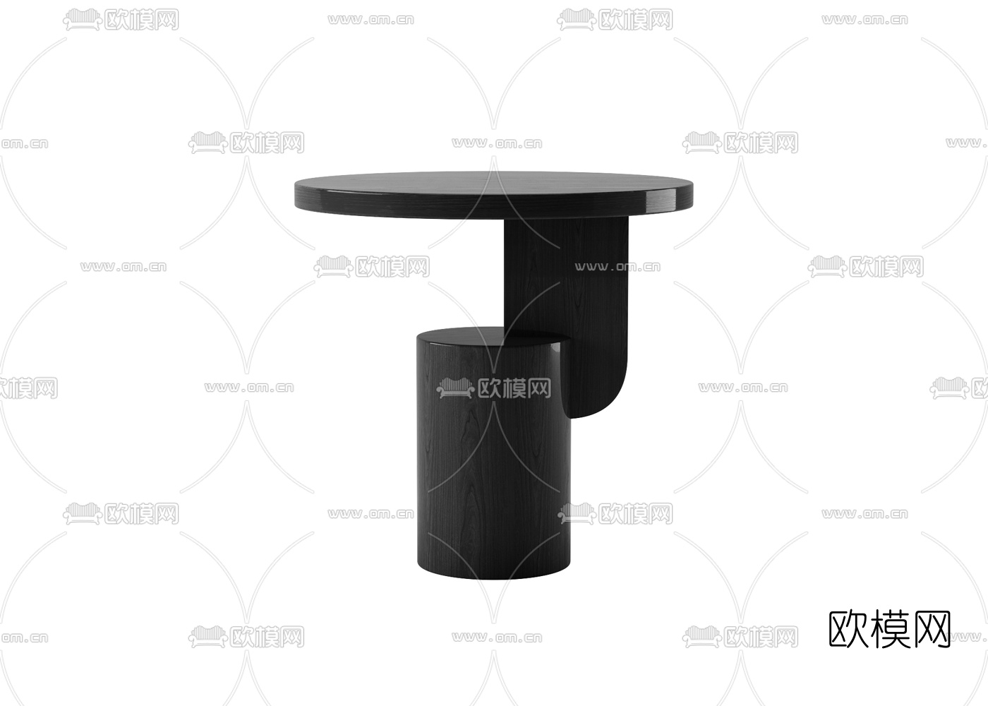 现代角几圆几3d模型下载