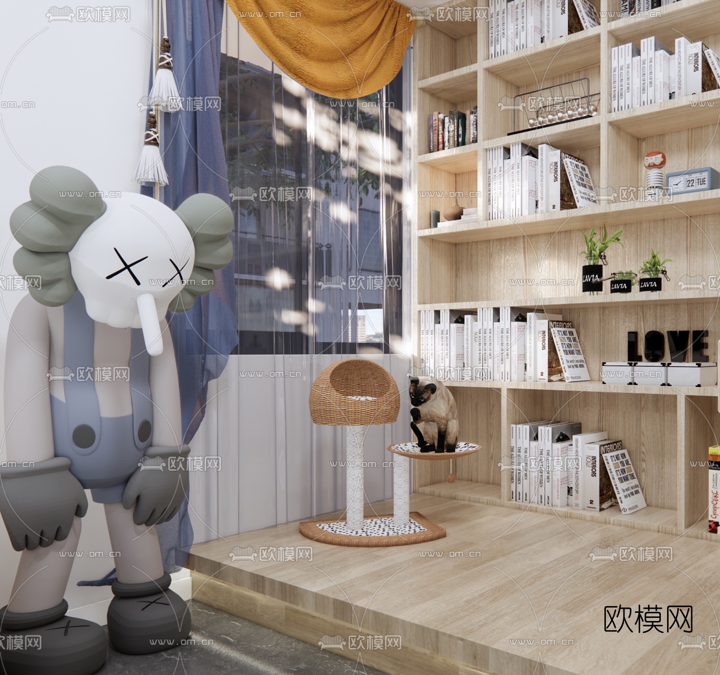 北欧公寓su模型
