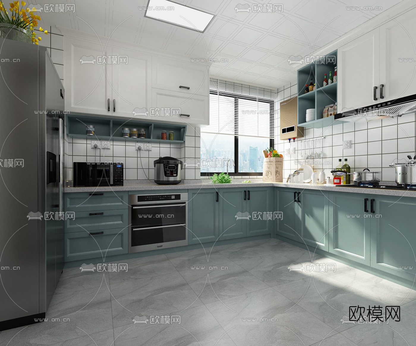 北欧厨房3d模型