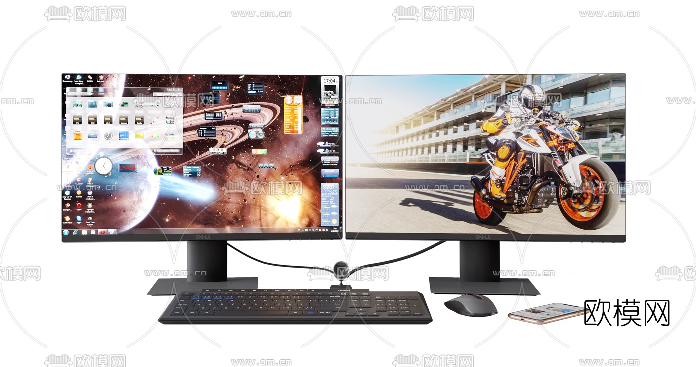 现代电脑显示屏3d模型