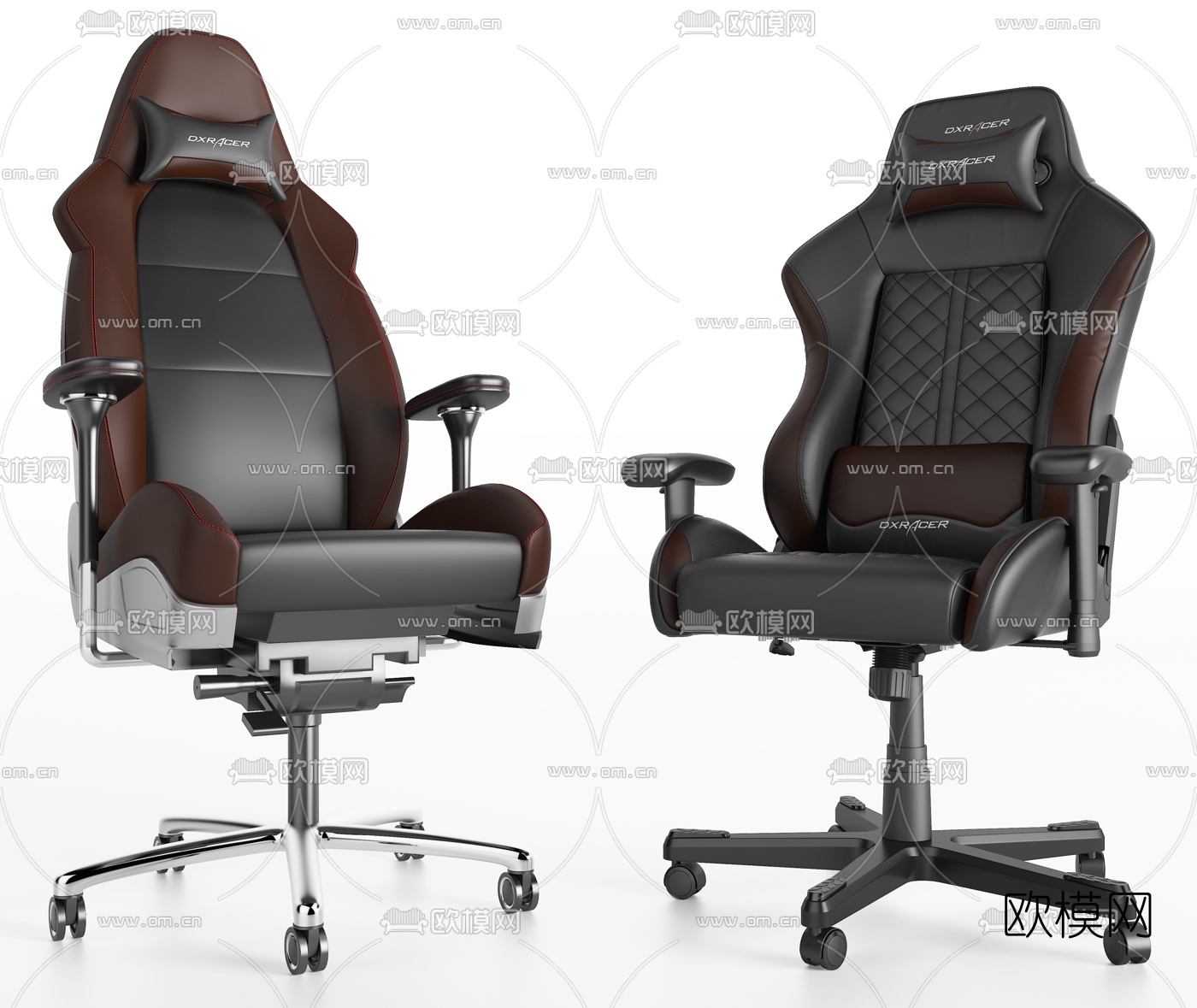 现代电竞椅游戏坐椅3d模型下载