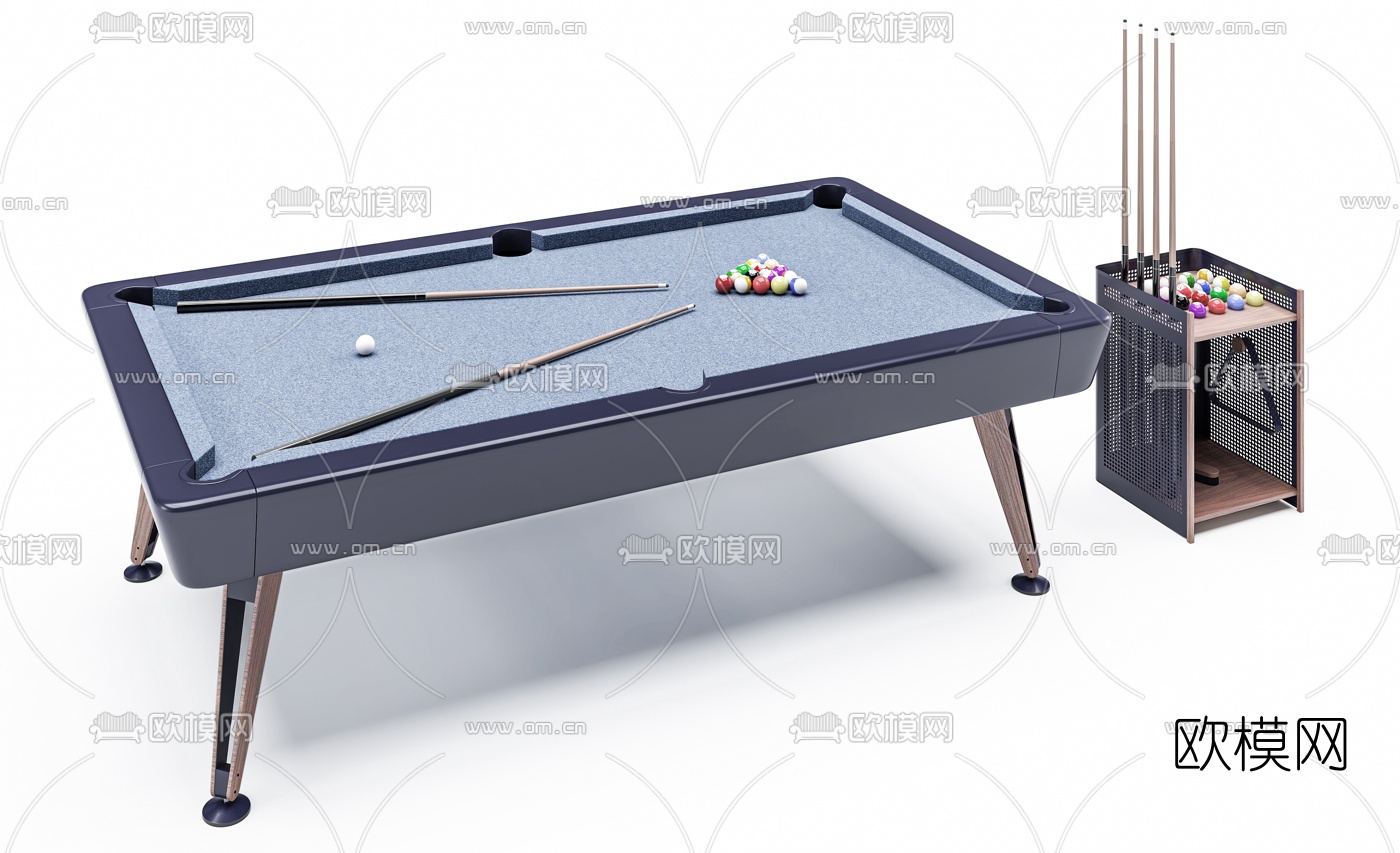 现代台球桌3d模型