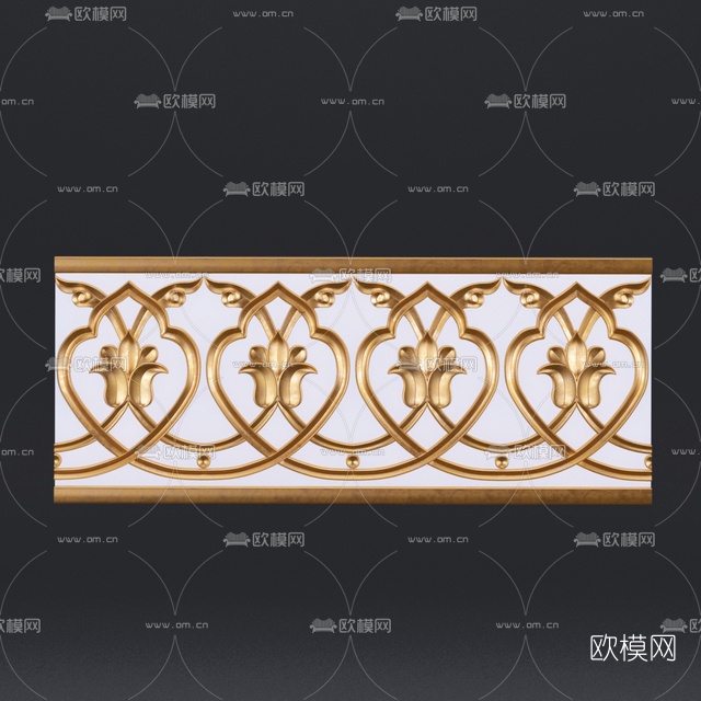 欧式石膏角线免费3d模型下载