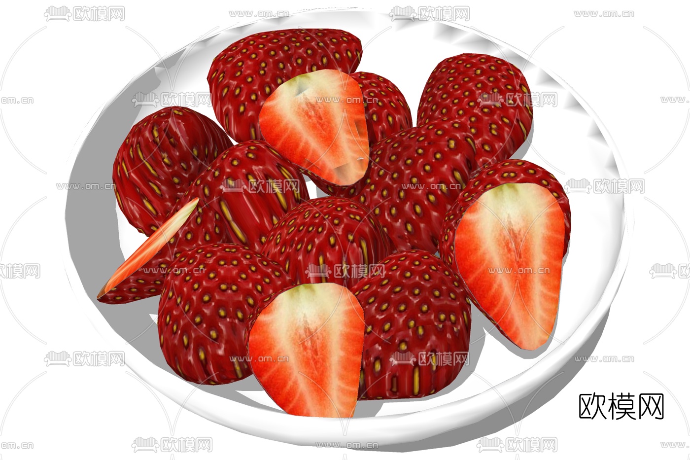 现代草莓su模型下载