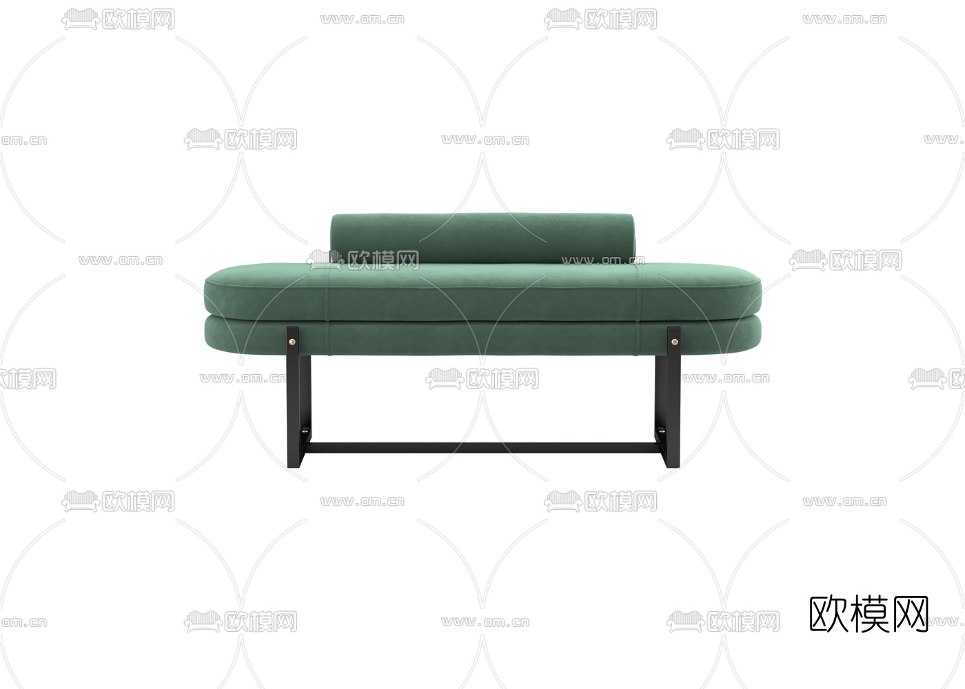 现代布艺床尾凳3d模型下载