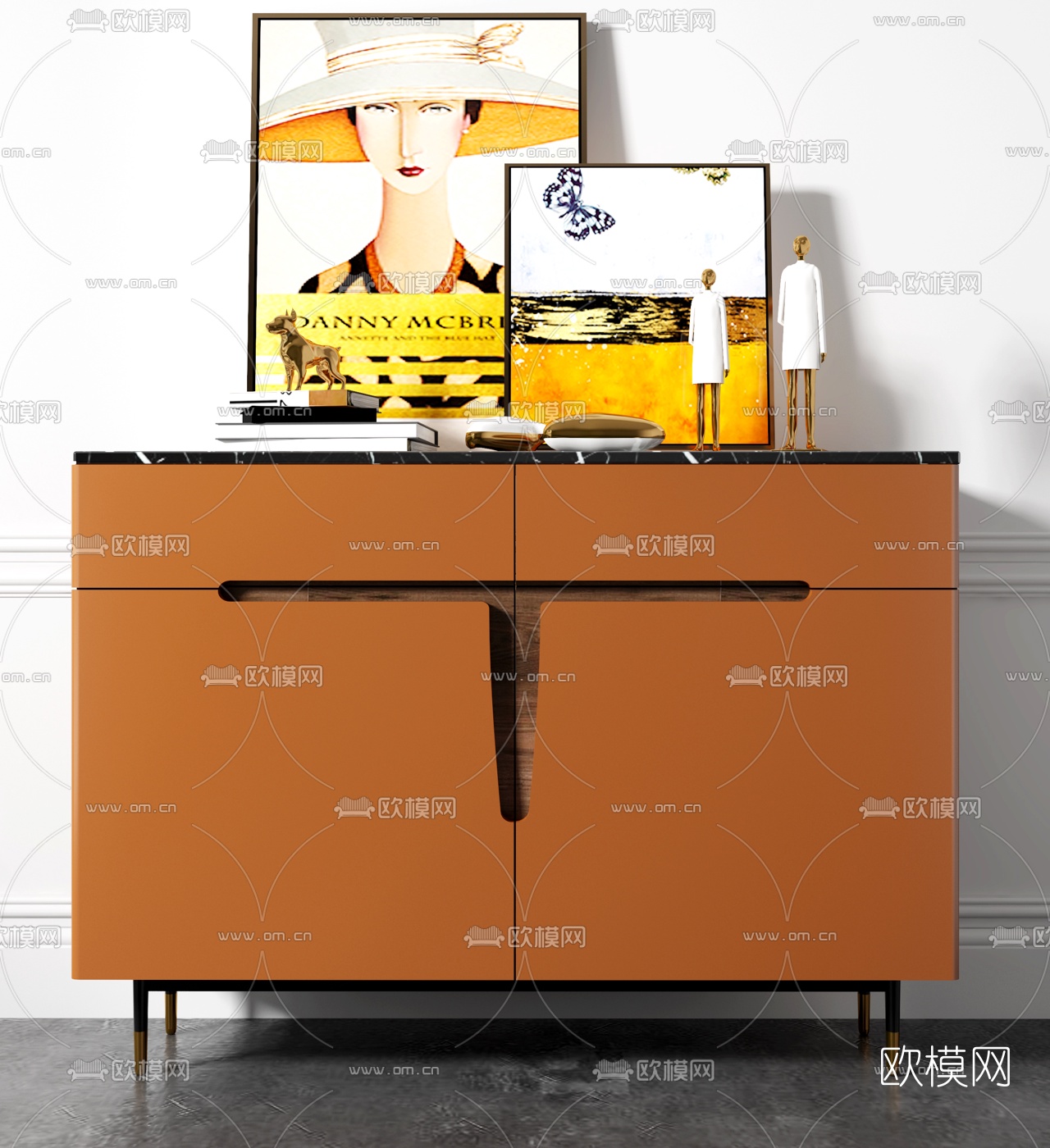 现代装饰柜3d模型