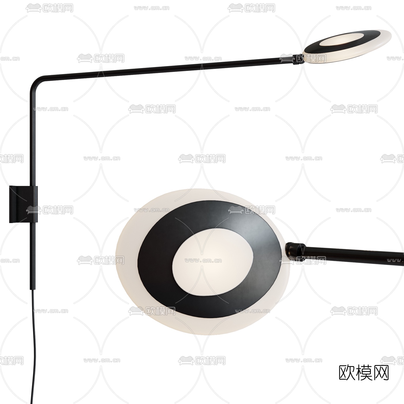 现代简易壁灯3d模型