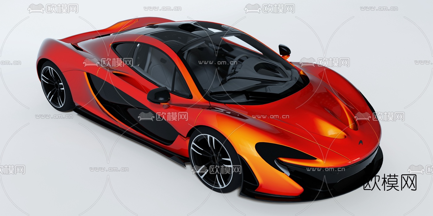 现代迈凯伦P1跑车3d模型