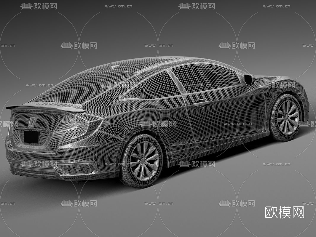 现代本田思域Coupe汽车3D模型