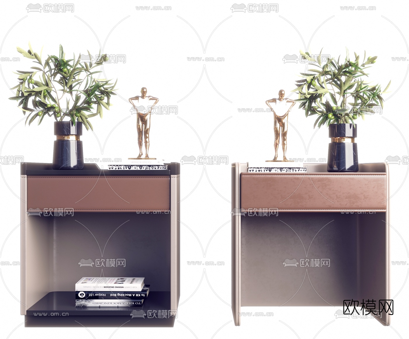 现代床头柜3d模型