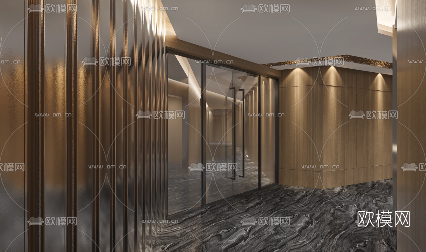 现代酒店大厅免费3d模型