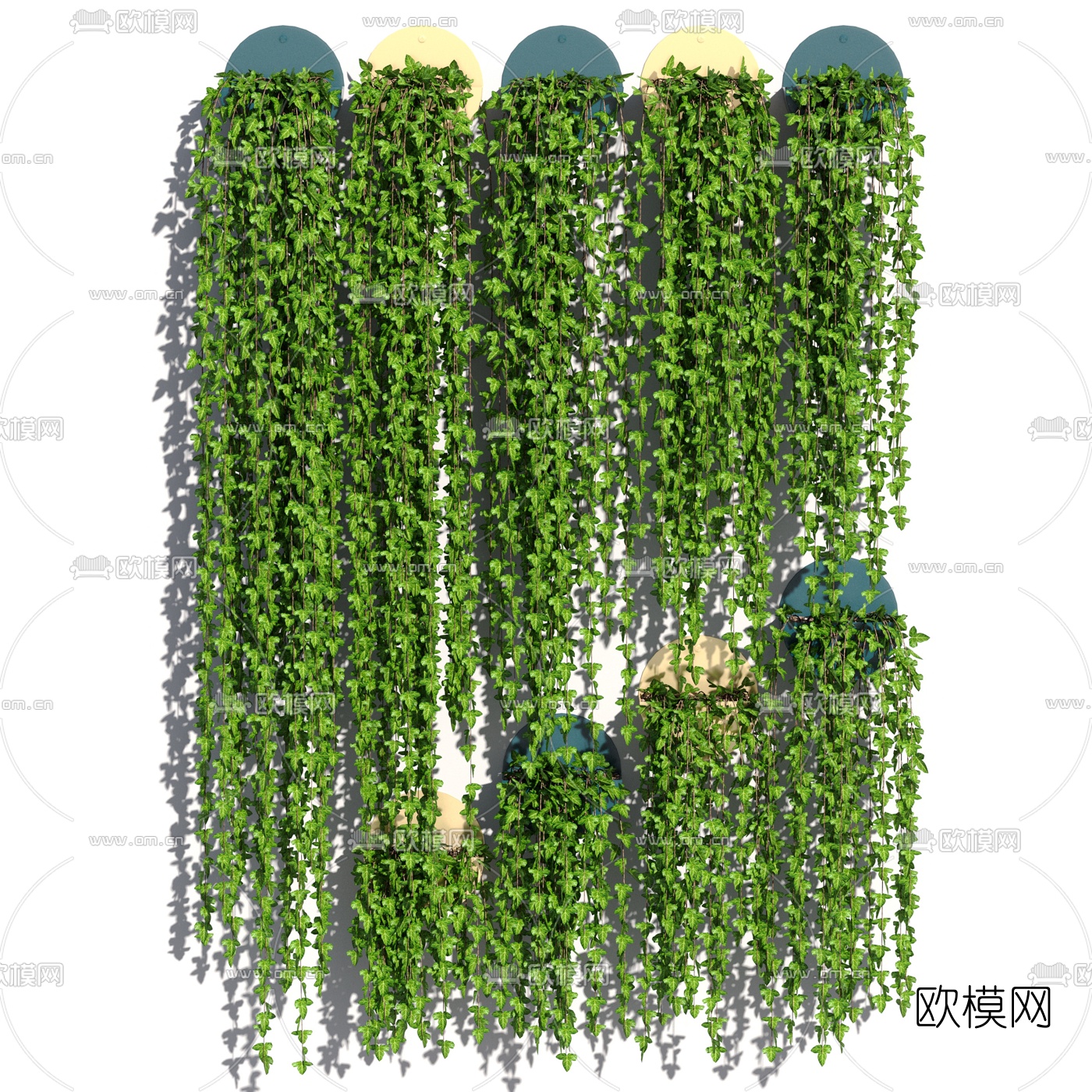 现代绿植藤蔓3d模型