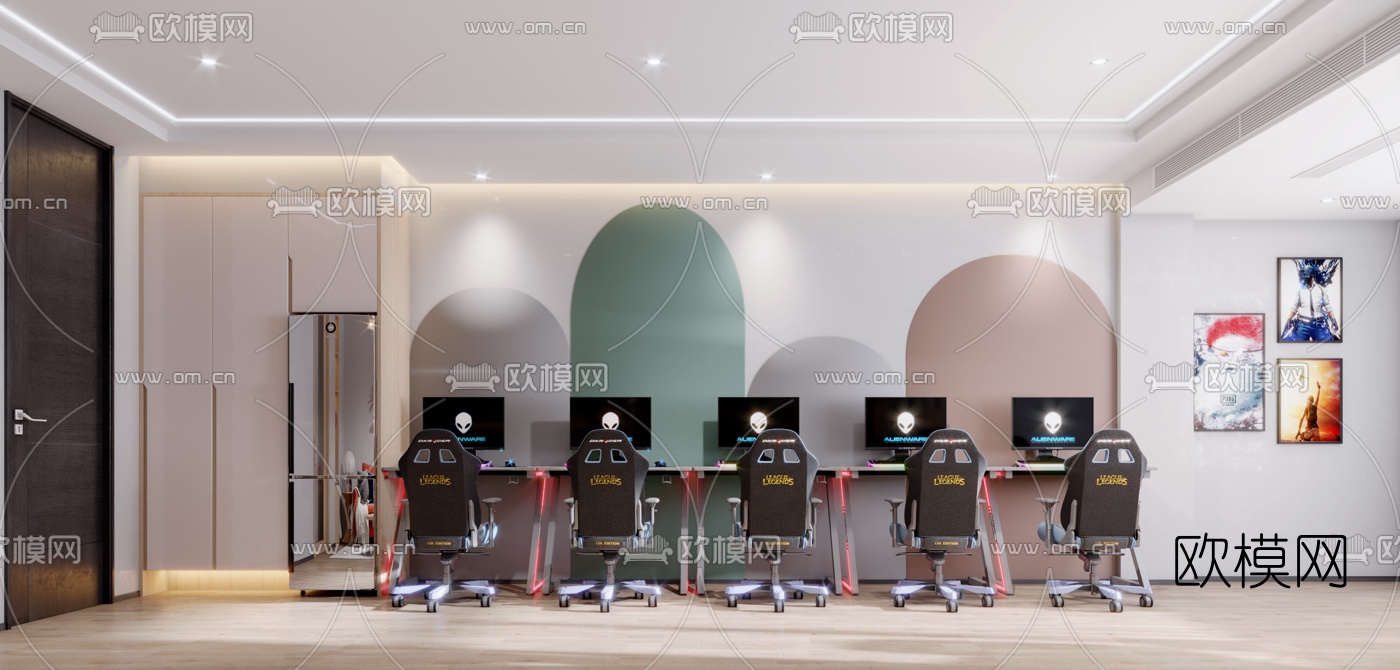 北欧电竞酒店客房3d模型