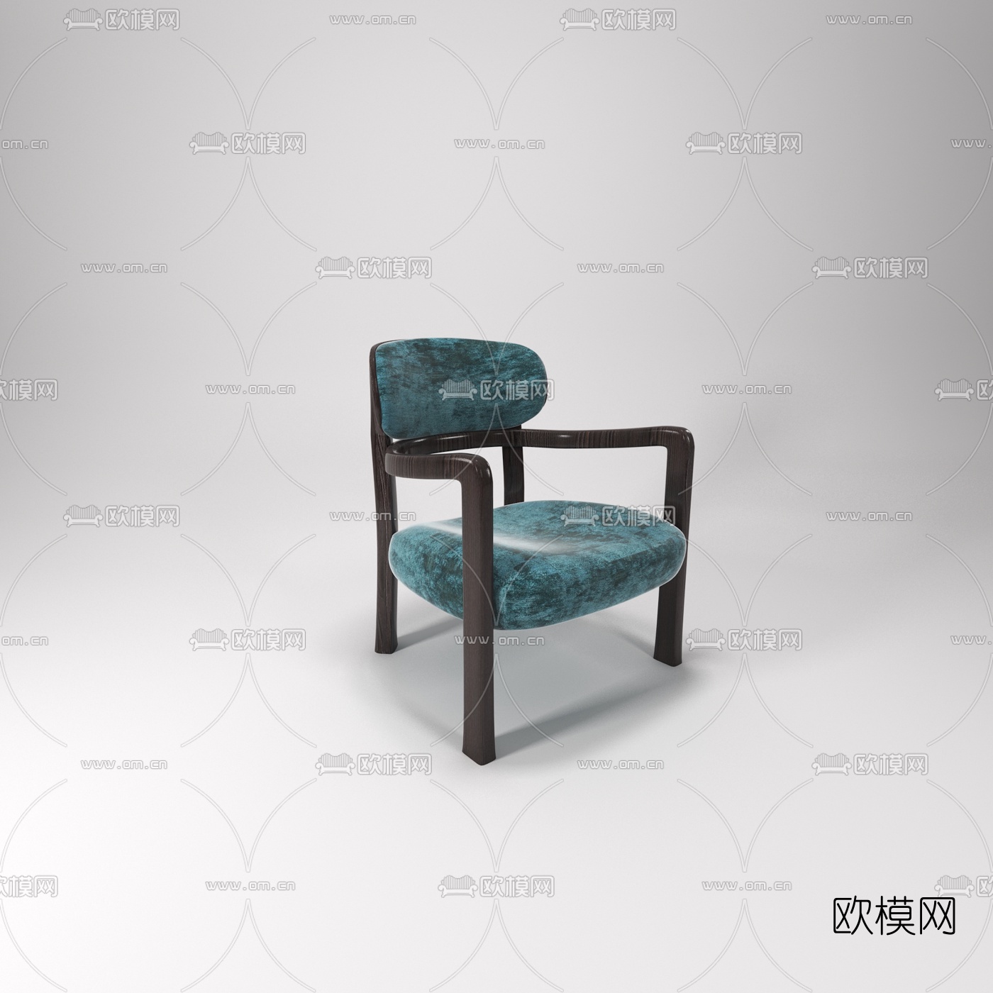 新中式单椅免费3d模型下载（渲染图1）