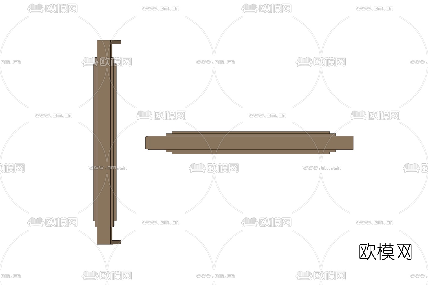 现代金属门拉手免费su模型下载