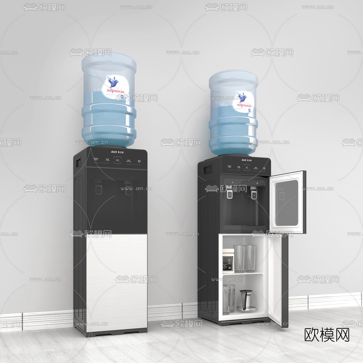 现代饮水机3d模型