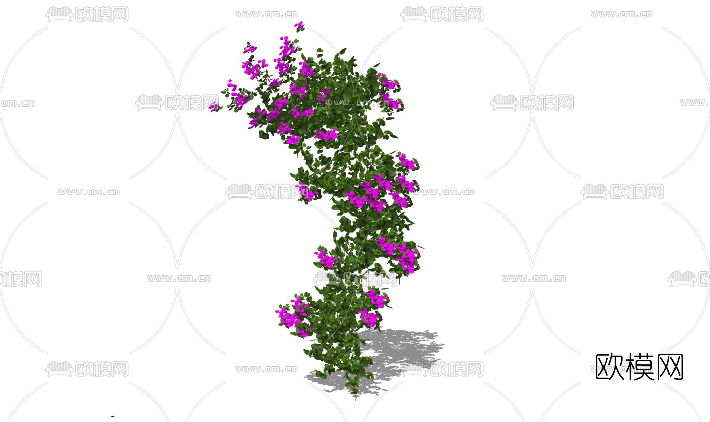 现代植物藤蔓免费su模型下载