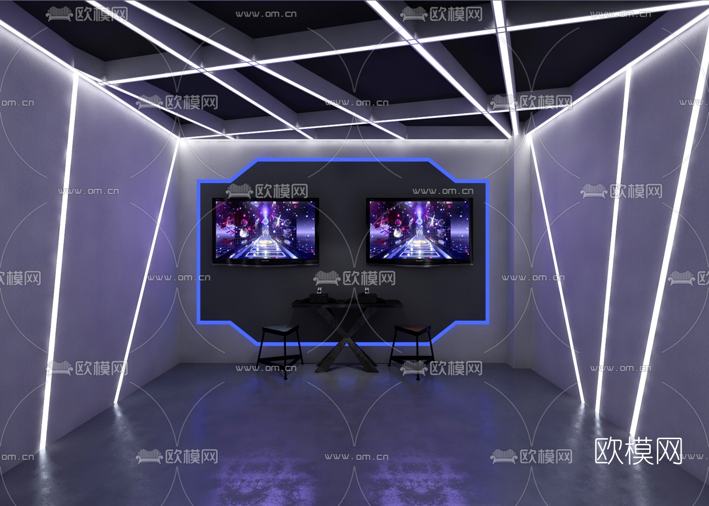 现代VR体验馆3D模型