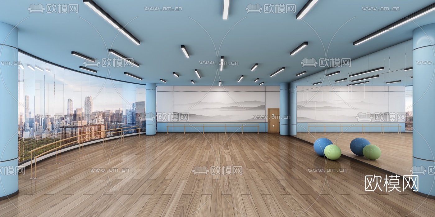 北欧幼儿园教室3d模型下载（渲染图2）