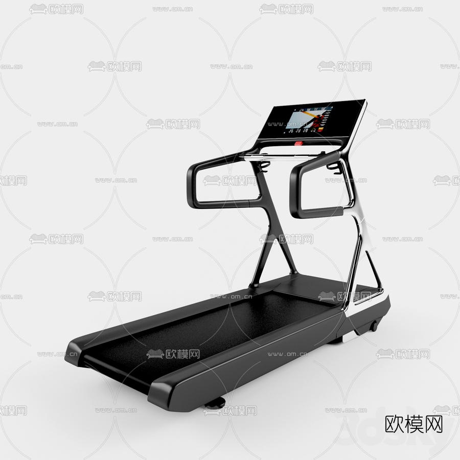 现代跑步机3d模型下载（渲染图2）