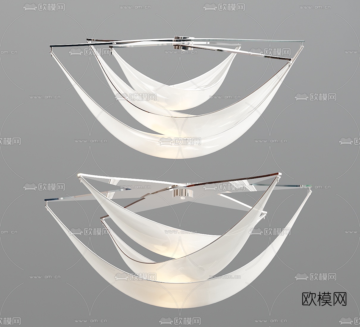 现代个性玻璃创意装饰灯3d模型下载