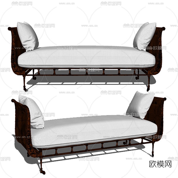 工业风金属脚踏免费su模型下载