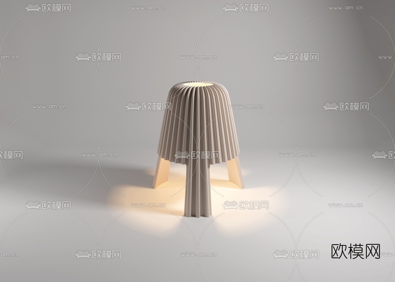 意大利BOSA品牌 现代文艺家居台灯3d模型下载(渲染图1)